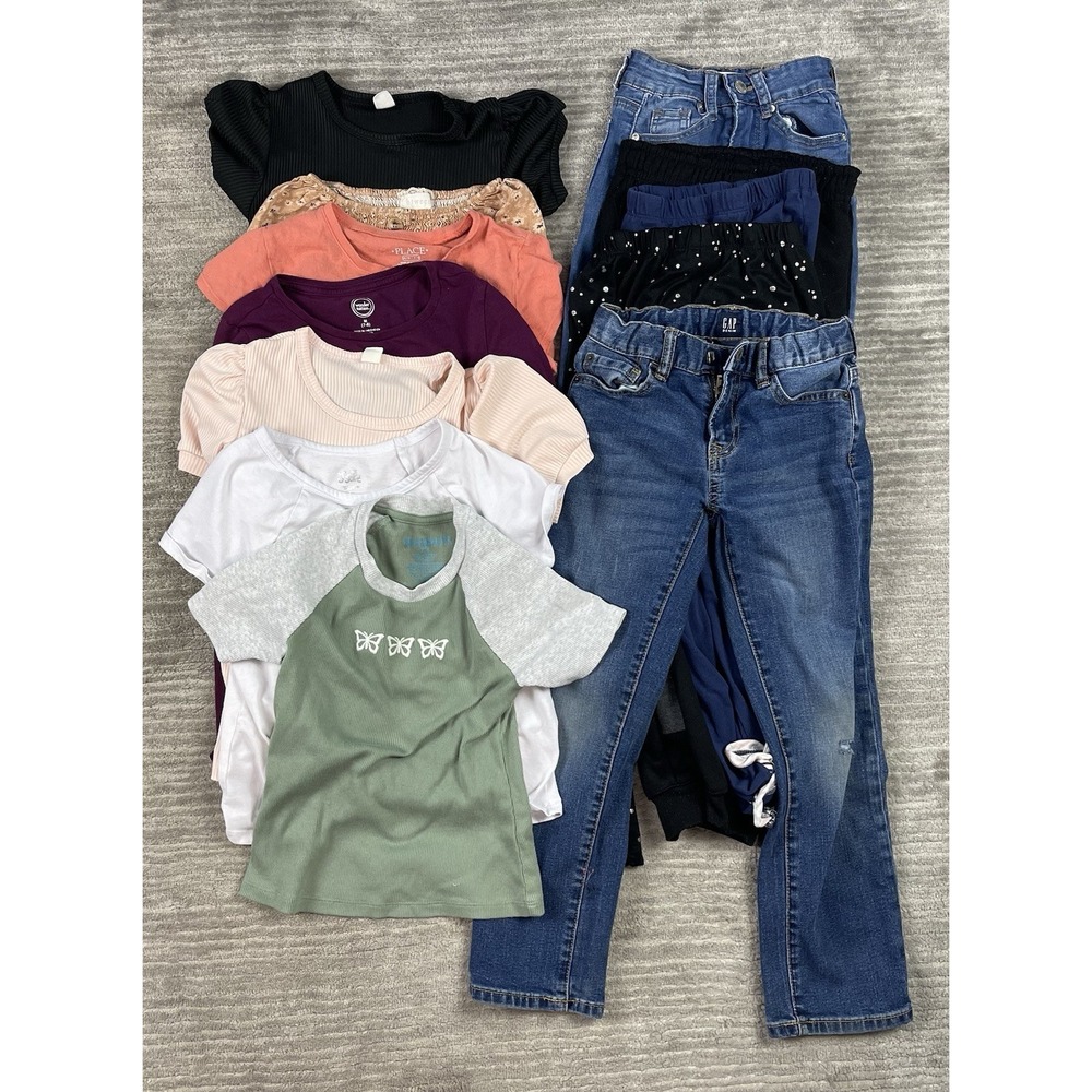 Lot of 12 Girls 7-8 Thereabouts Gap‎ Wonder Nation Pink Velvet Btween etc+